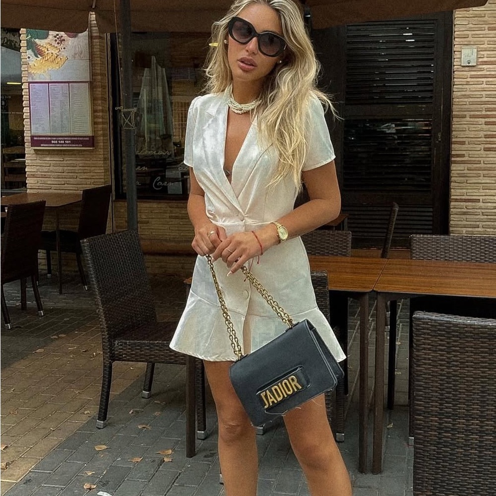 Ivory Mini Dress - Picture 3 of 3